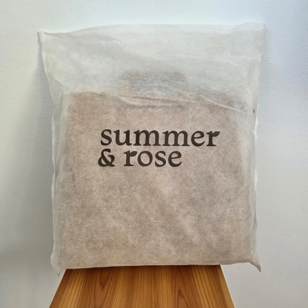 Summer & Rose Vegan Leather Backpack Tote Bag in Beige - NWOT